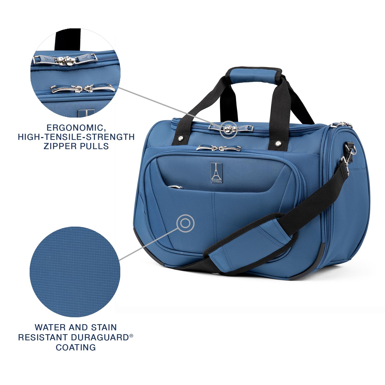 Travelpro Maxlite 5 Softside Lightweight Underseat Carry-On Travel Tote - Compact Overnight Weekender Bag for Airplane, Business Trips & Weekend Getaways