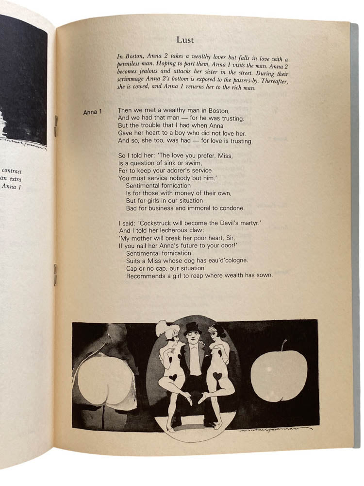 Bertolt Brecht The Seven Deadly Sins - Signed First Edition | Rare Collectible Book for Theater Lovers & Literary Collectors - Perfect for Display in Home Libraries or as a Gift for Drama Enthusiasts