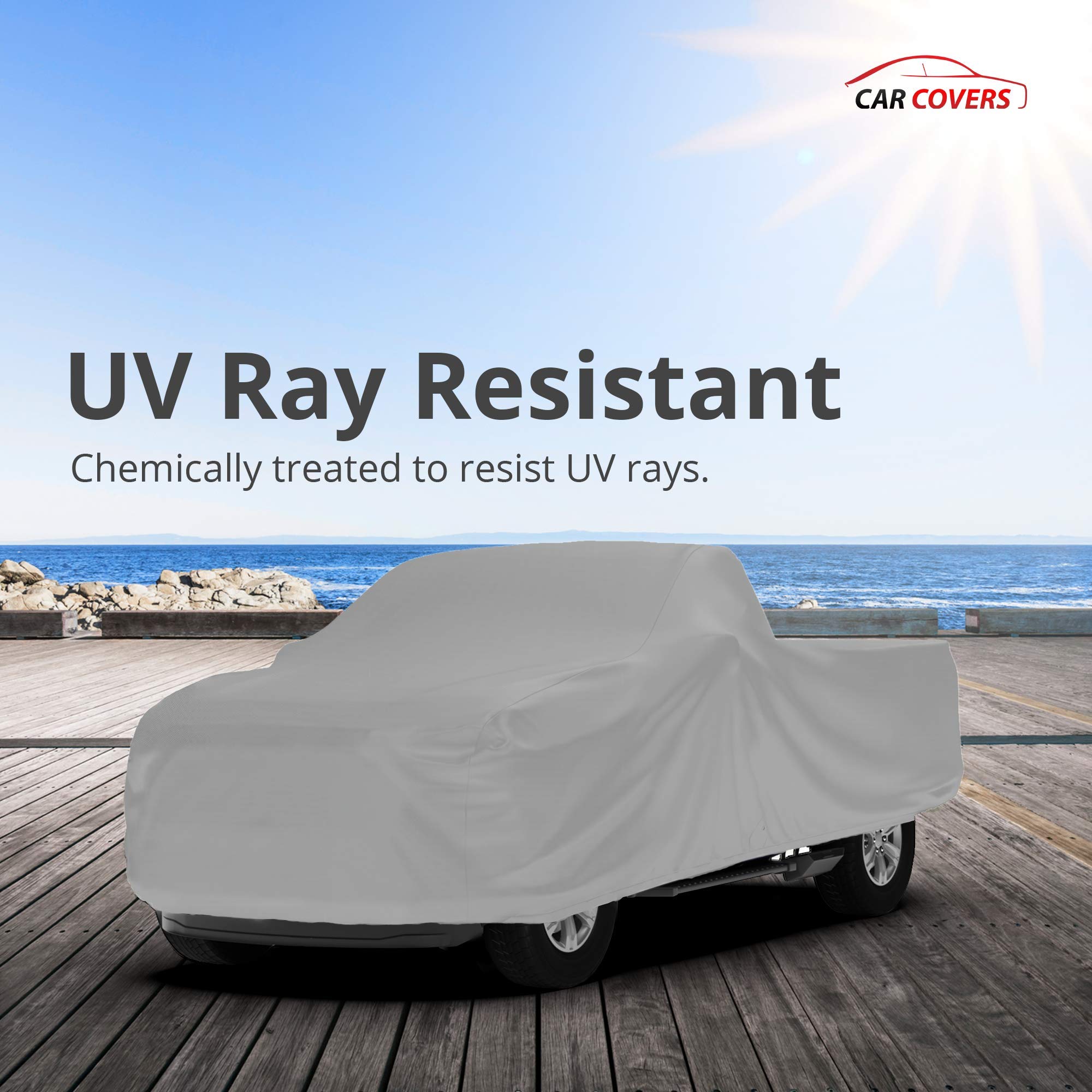**Weatherproof Car Cover for Toyota T100 1993-1998 Regular Cab 8' Bed - Heavy Duty Outdoor Truck Cover with Anti-Theft Cable Lock - Waterproof & UV Resistant - Perfect for Parking, Storage & Travel Protection**