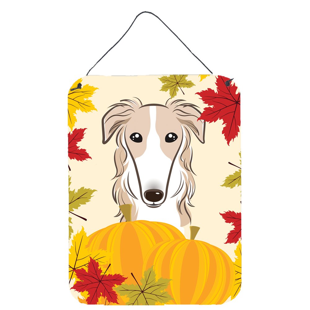 Borzoi Thanksgiving Wall Decor - Aluminum Metal Sign for Kitchen, Bar, Bathroom & Front Door - 12x16 Inch Multicolor Home Plaque - Perfect for Holiday Decorations & Gifts