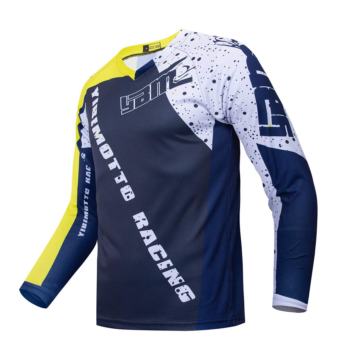 **Men's Long Sleeve Mountain Bike Jersey - Breathable Cycling Shirt for Downhill Racing & Off-Road Biking - Perfect for Trail Riding & Outdoor Adventures**