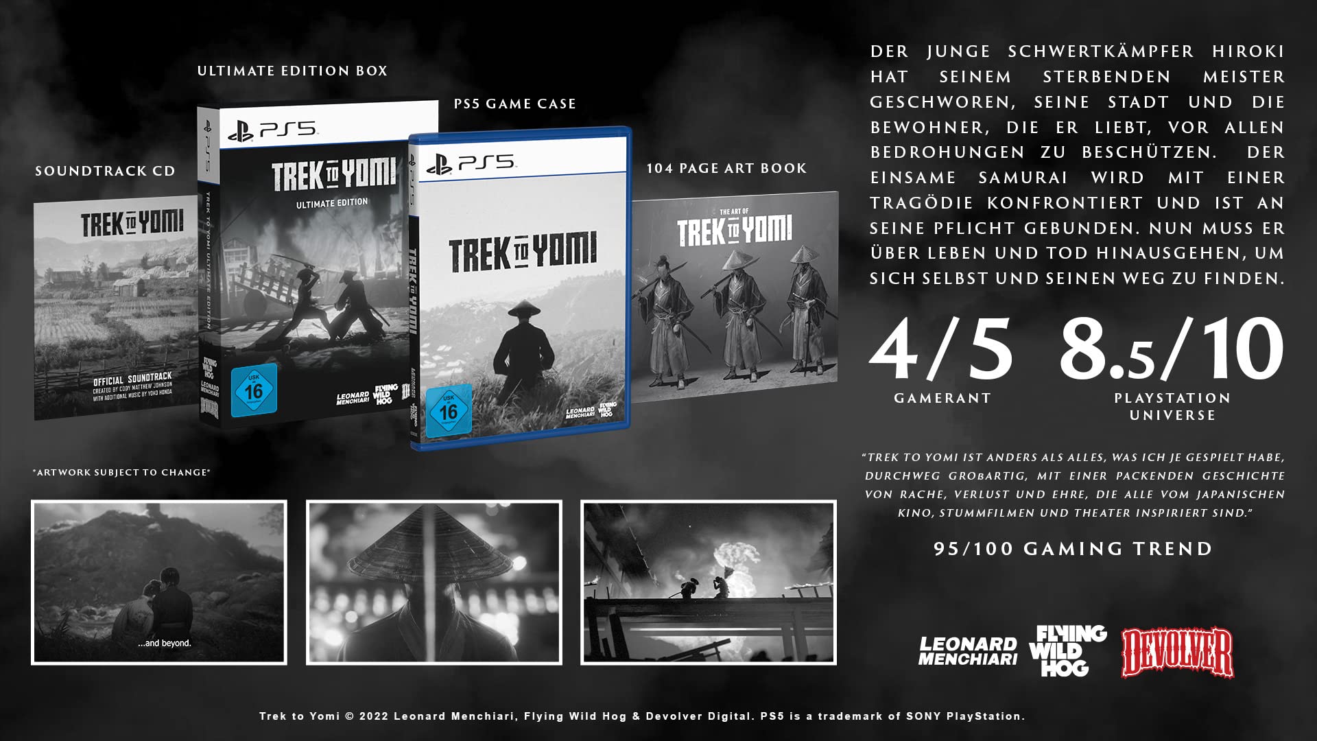 Trek To Yomi: Deluxe Edition for PlayStation 5 (PS5) - Epic Samurai Action Adventure Game for Home Entertainment & Gaming Enthusiasts