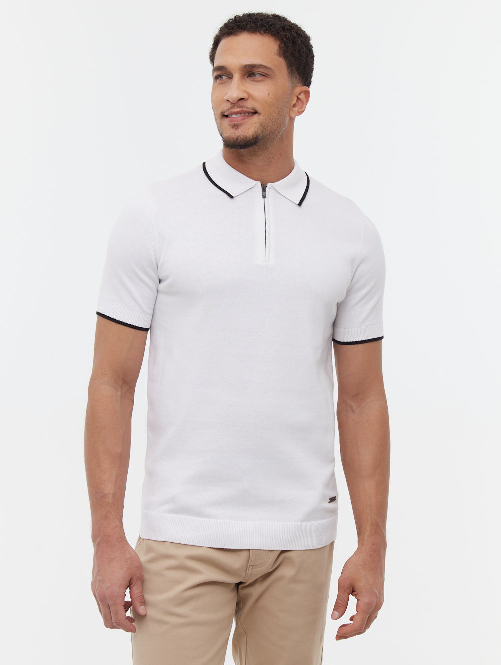 Settio Men's Knit Polo Shirt - Comfortable Casual Short Sleeve Shirt for Golf, Business & Everyday Wear