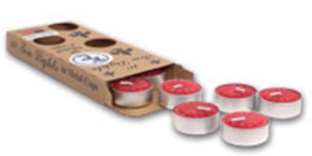 Apple Cinnamon Scented Tea Lights - 12 Pack Small Candles for Home, Fall Decor & Cozy Ambiance | Perfect for Thanksgiving, Christmas & Autumn Table Centerpieces