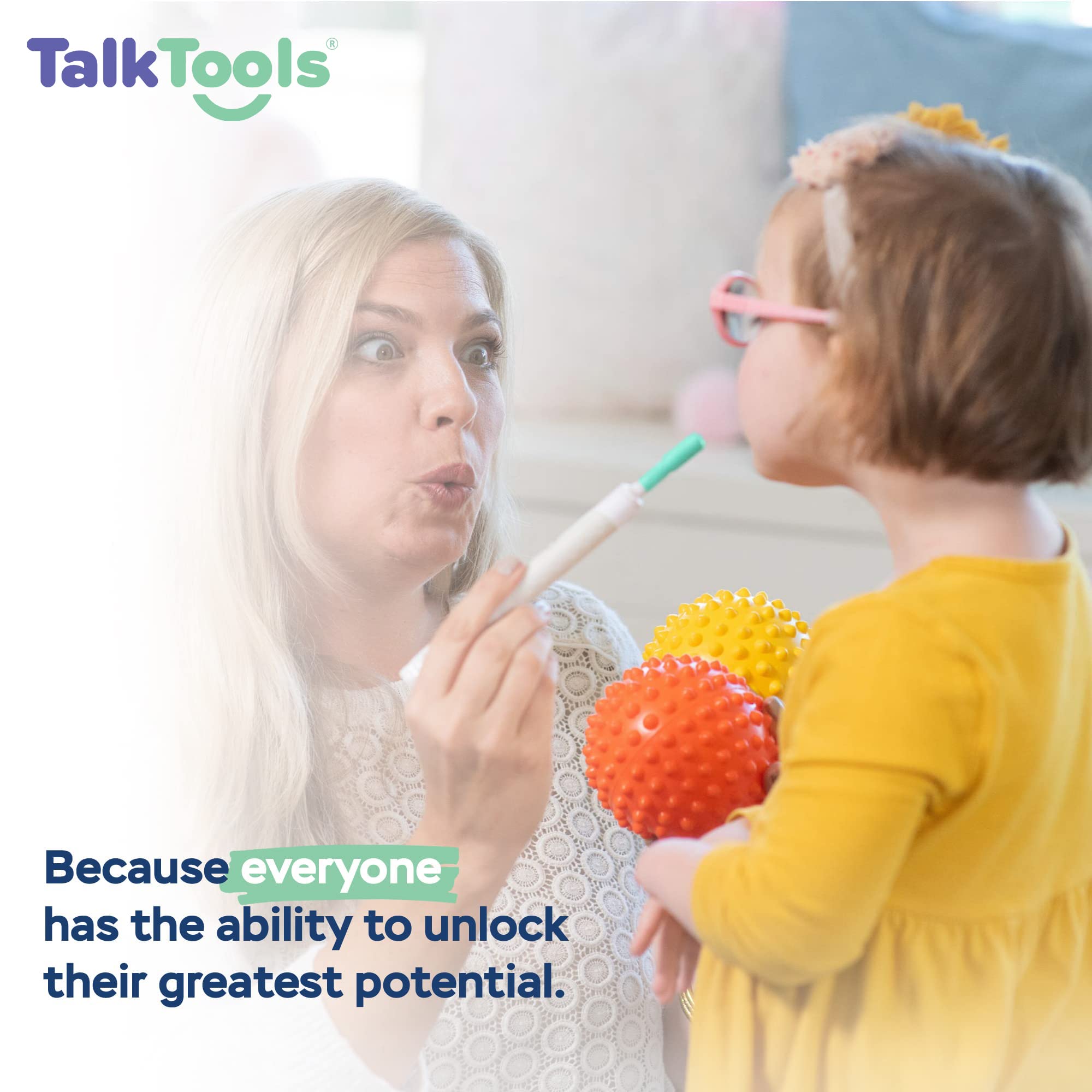 TalkTools Sensi Tip for Kids with Autism & ADHD - Speech Therapy Tool to Improve Biting, Chewing & Jaw Strength - Dishwasher Safe Oral Motor Chew Toy (Green, 1 Pack) - Perfect for Sensory Needs & Calming at Home or School