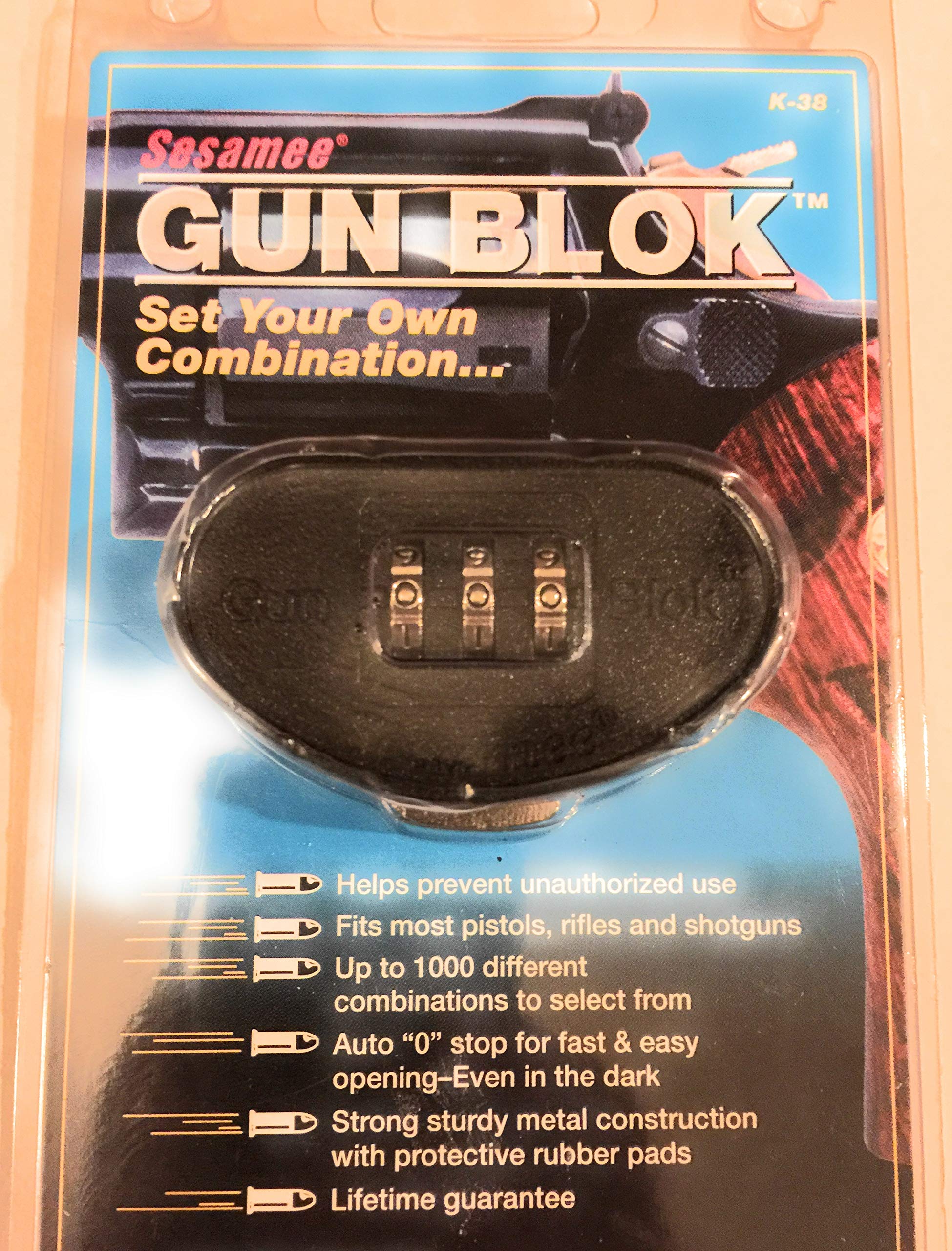 Gun Blok Lock - Secure Handgun Storage for Home & Travel | Pistol Safety Device for Gun Owners & Concealed Carry