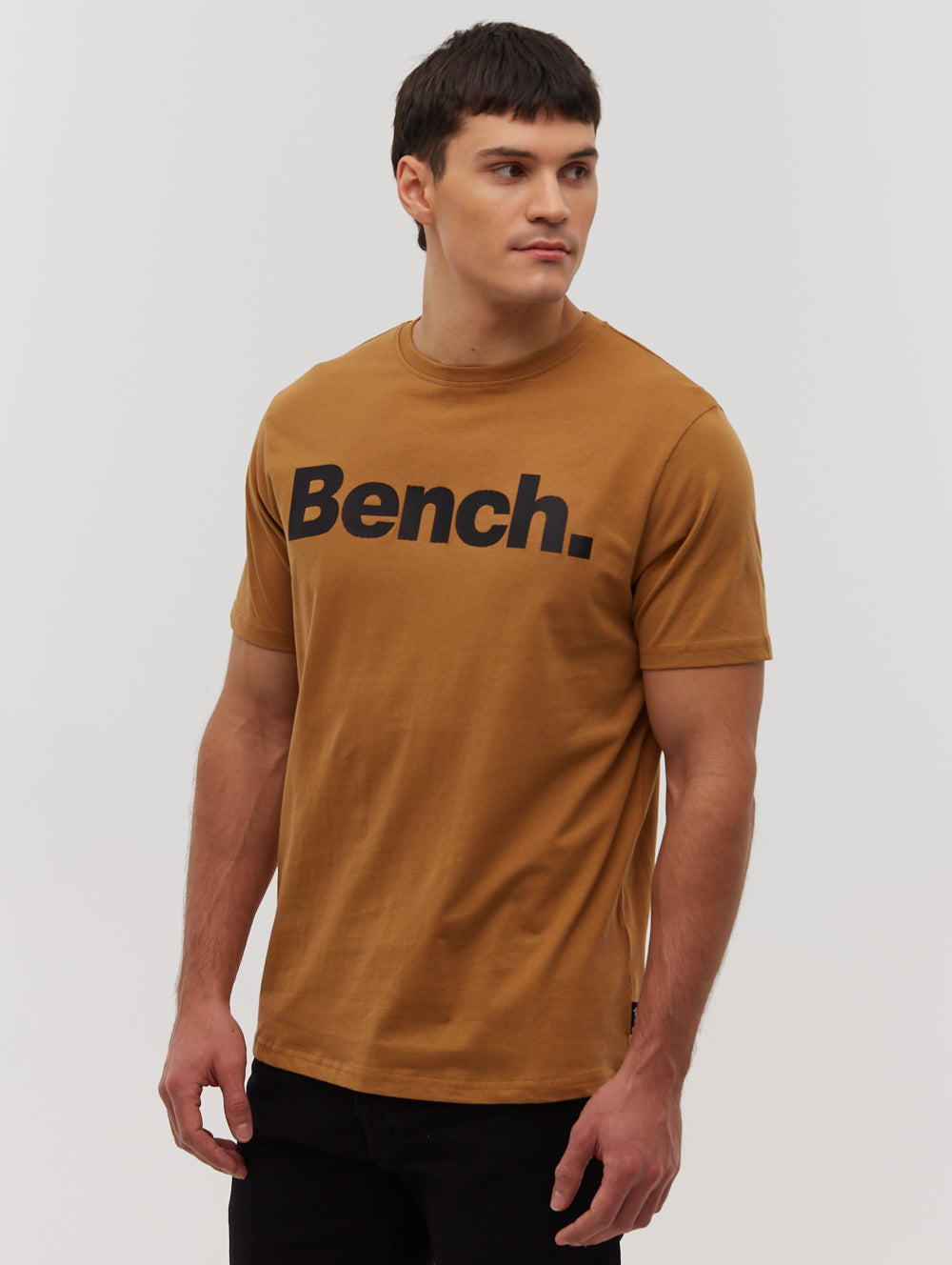 Leandro Perforated Logo T-Shirt for Men | Breathable Cotton Casual Tee | Perfect for Streetwear, Gym & Everyday Outfits