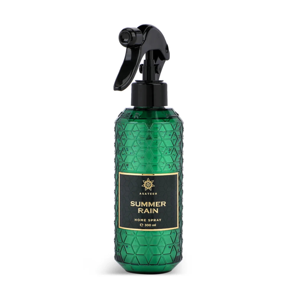 Refreshing Summer Rain Home Spray 300ml - Natural Room Freshener for Living Room, Bedroom & Bathroom | Eliminates Odors & Creates Relaxing Atmosphere