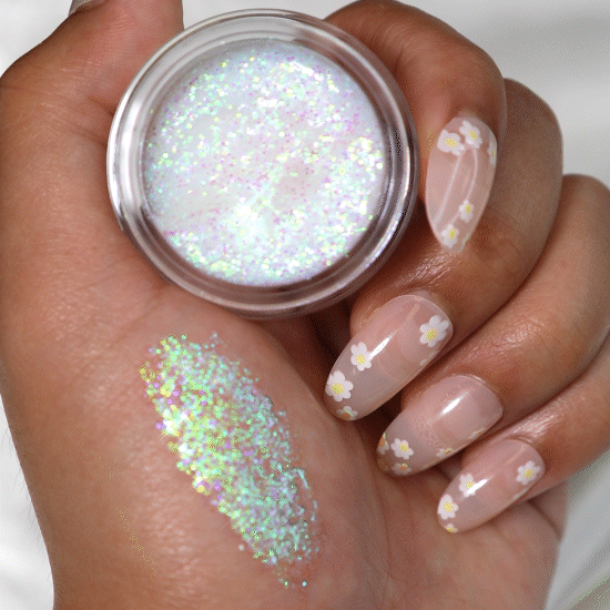 Holographic Glitter Gel - 004 No Promises - Shimmering Cosmetic Glue for Nail Art, DIY Crafts & Body Jewelry - Perfect for Parties, Festivals & Creative Makeup Looks