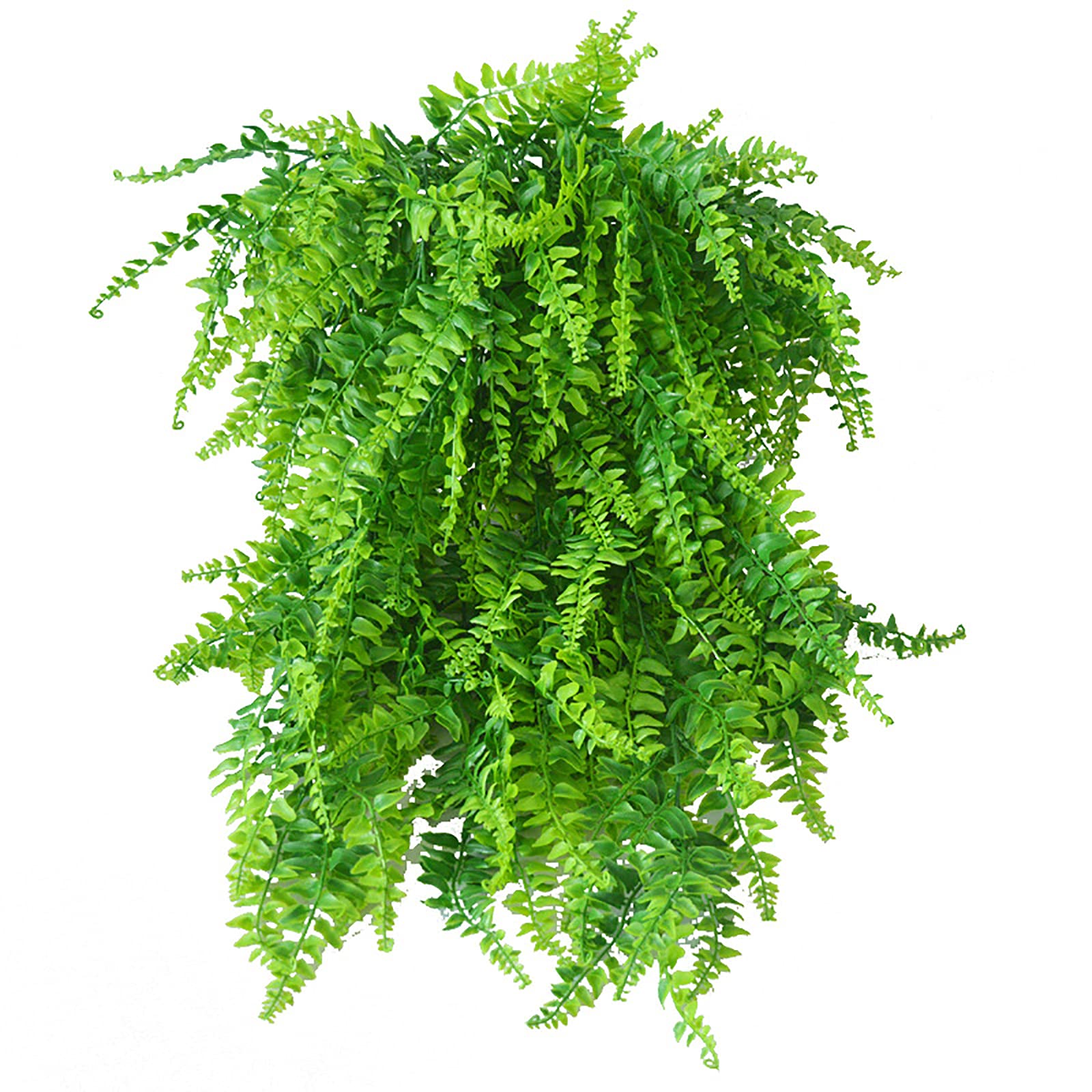 33.5in Artificial Persian Leaves Wall Hanging - 3PC Set of Realistic Plastic Fake Plants with 5 Forks for Wedding, Party, Office & Home Decor - Perfect for Living Room, Bedroom, Restaurant and Event Decoration
