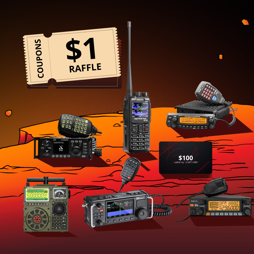 Radioddity 2024 Black Friday Giveaway Contest - Win Amazing Prizes | Two-Way Radios & Communication Gear for Outdoor Adventures, Emergency Preparedness, and Work Safety