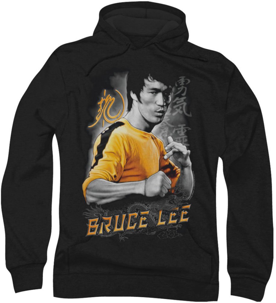 Bruce Lee Yellow Dragon Hoodie for Men - Kung Fu Inspired Streetwear for Casual Wear & Martial Arts Training