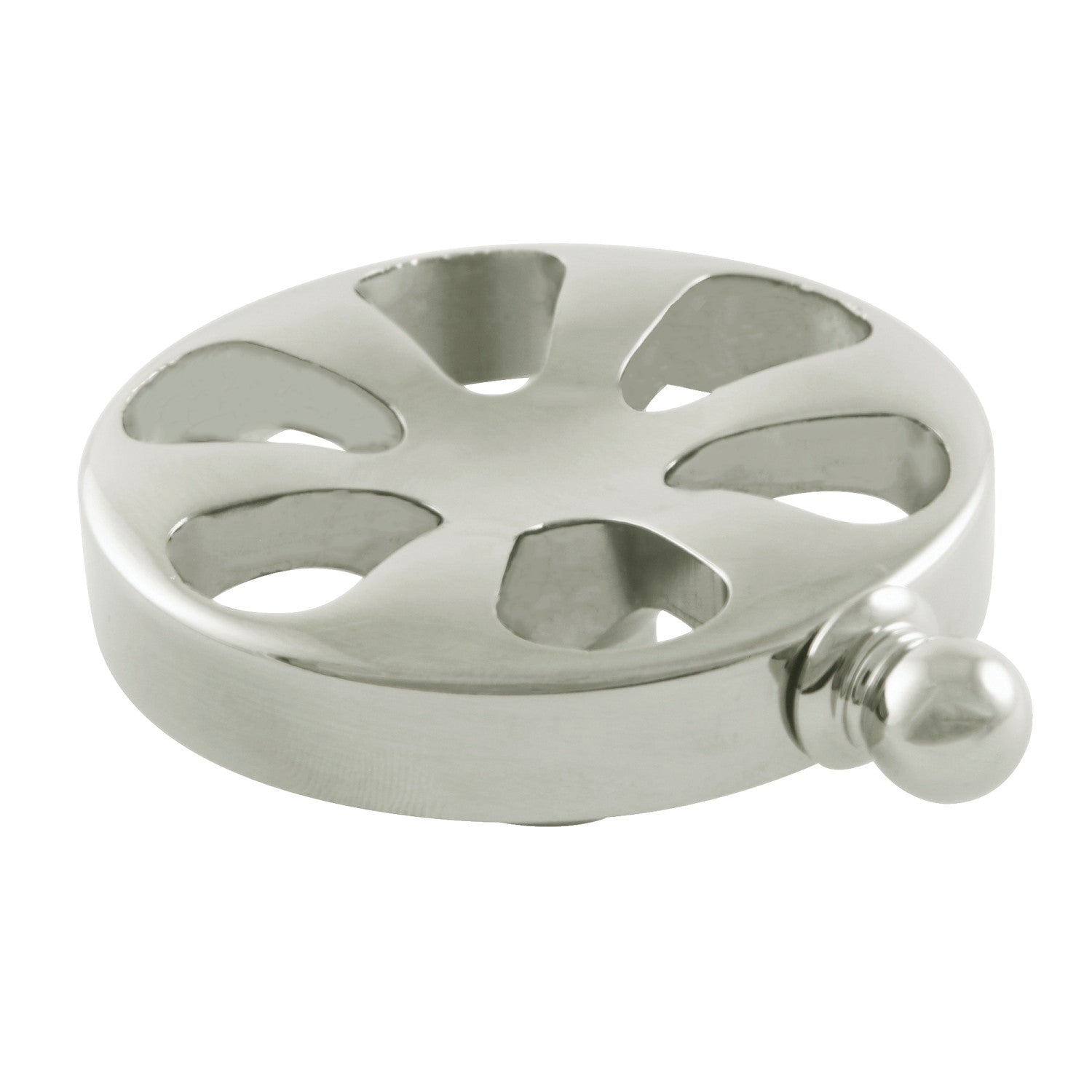 Belknap KSH2966RX Brass Wheel Handle - Polished Nickel Finish for Cabinets, Drawers & Furniture Hardware Replacement