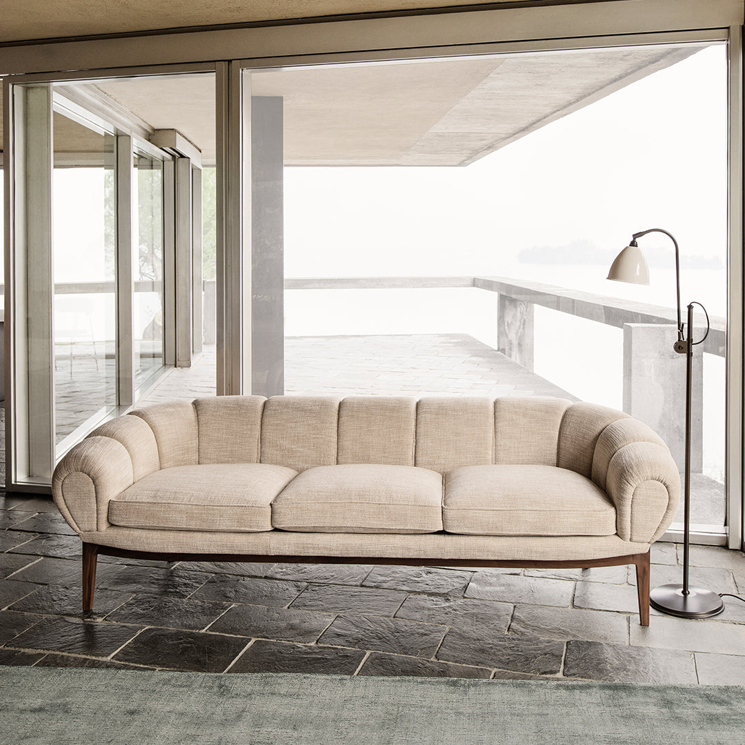 Comfortable Croissant 3-Seater Sofa - Modern Living Room Furniture for Small Spaces | Perfect for Apartments, Lounges & Cozy Home Decor