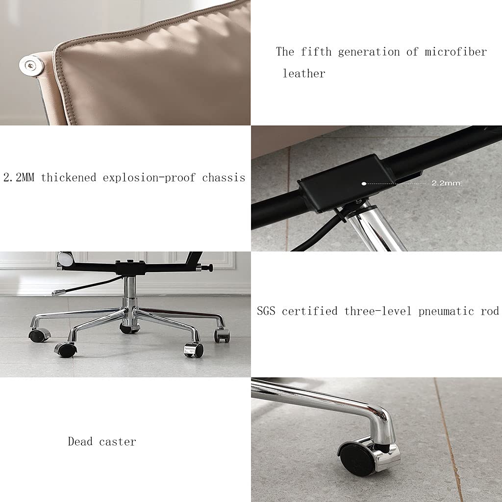 Ergonomic Office Chair - Adjustable Swivel Desk Chair with Lumbar Support for Home & Office, Gray - Perfect for Long Hours of Work, Gaming, and Study Sessions