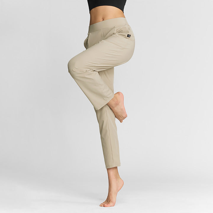 Light Breeze Taper Pants for Women - Comfortable Stretchy High Waist Casual Work Pants | Perfect for Office, Travel & Everyday Wear