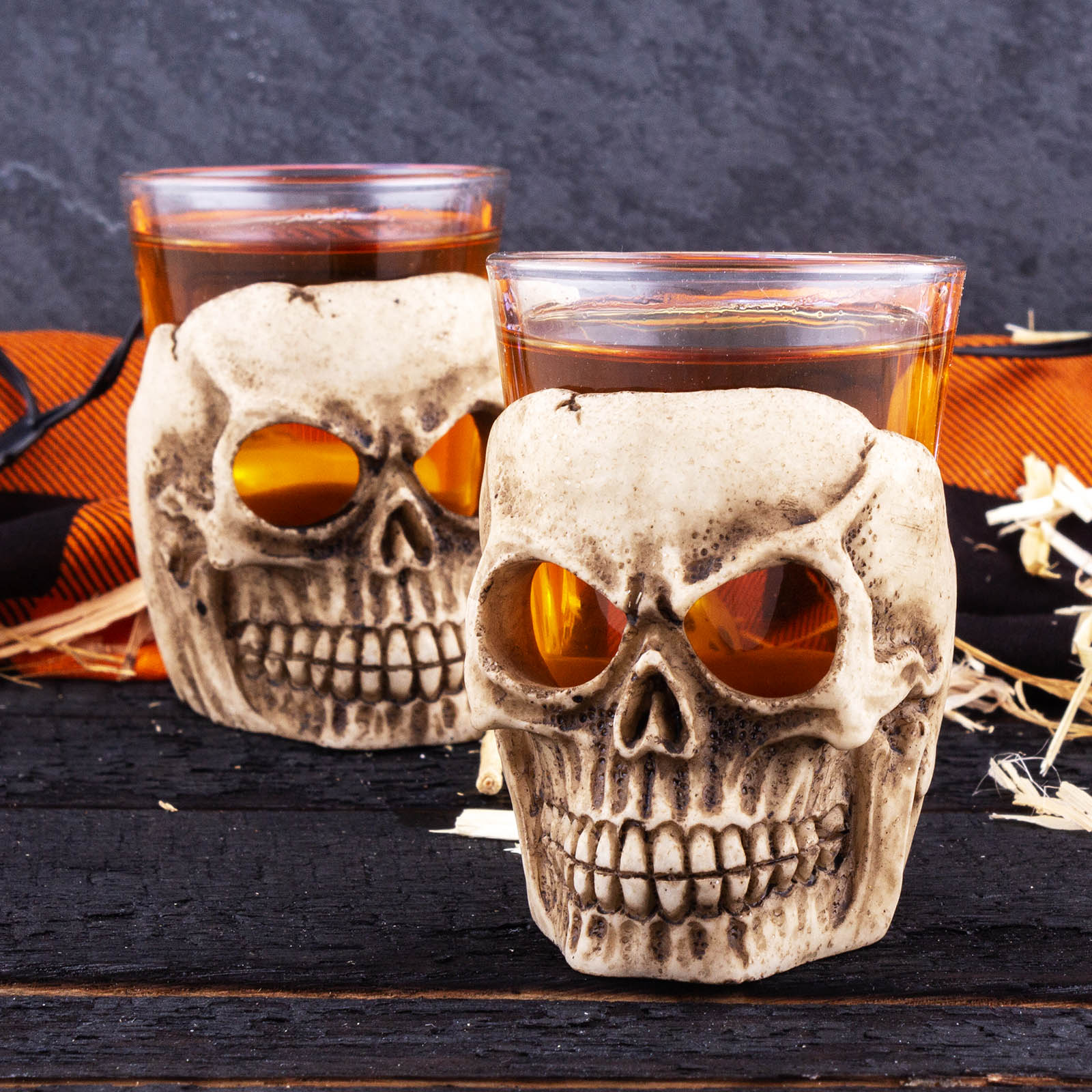 BarConic® Ceramic Skull Shot Glass - 2oz Unique Halloween Party Cups for Whiskey, Tequila & Liquor - Perfect for Themed Parties, Gifts & Home Bar Decor