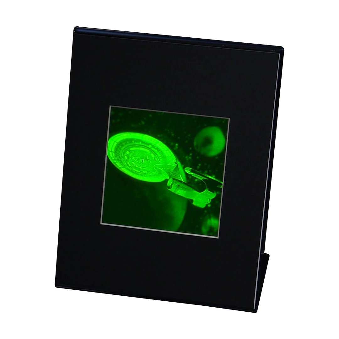 Next Generation Enterprise Hologram Picture with Desk Stand - 3D Collectible Holographic Display for Office Decor, Gift & Tech Enthusiasts | Perfect for Desk Display, Home Decor & Unique Gifts