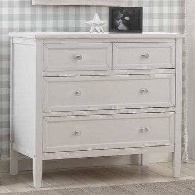 Classic 3 Drawer Dresser - Solid Wood Bedroom Chest of Drawers for Storage | Perfect for Bedroom, Nursery, or Dorm Organization