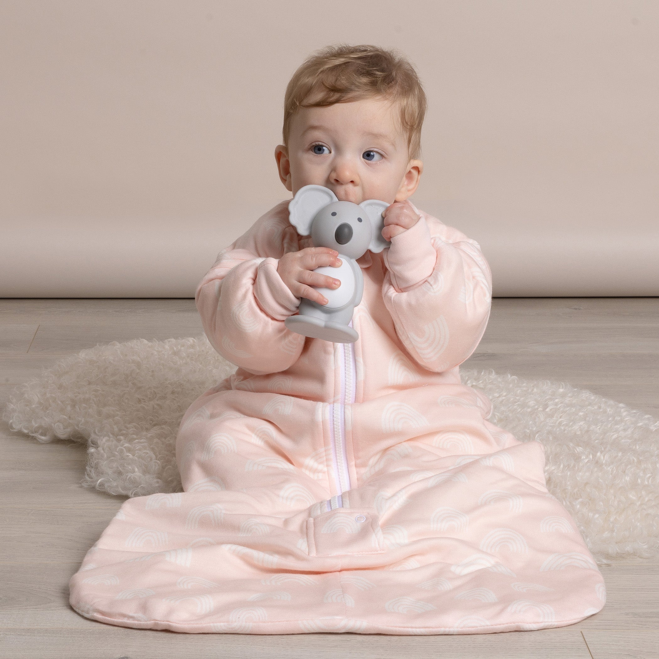 Aussie Animals Bubba Koala Silicone Teething Toy for Babies - Safe & Soft Grey Teether for Soothing Sore Gums - Perfect for Travel, Daycare & On-the-Go Parenting