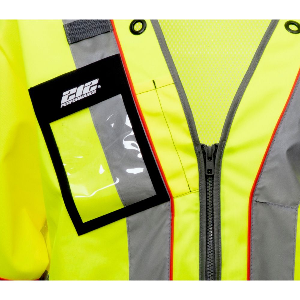 212 Performance VSTPREM 8812 Premium Hi-Viz Reflective Safety Vest - 2XL Yellow with Gray Reflective Strips & Badge Pocket | ANSI Certified for Construction, Road Work & Emergency Responders