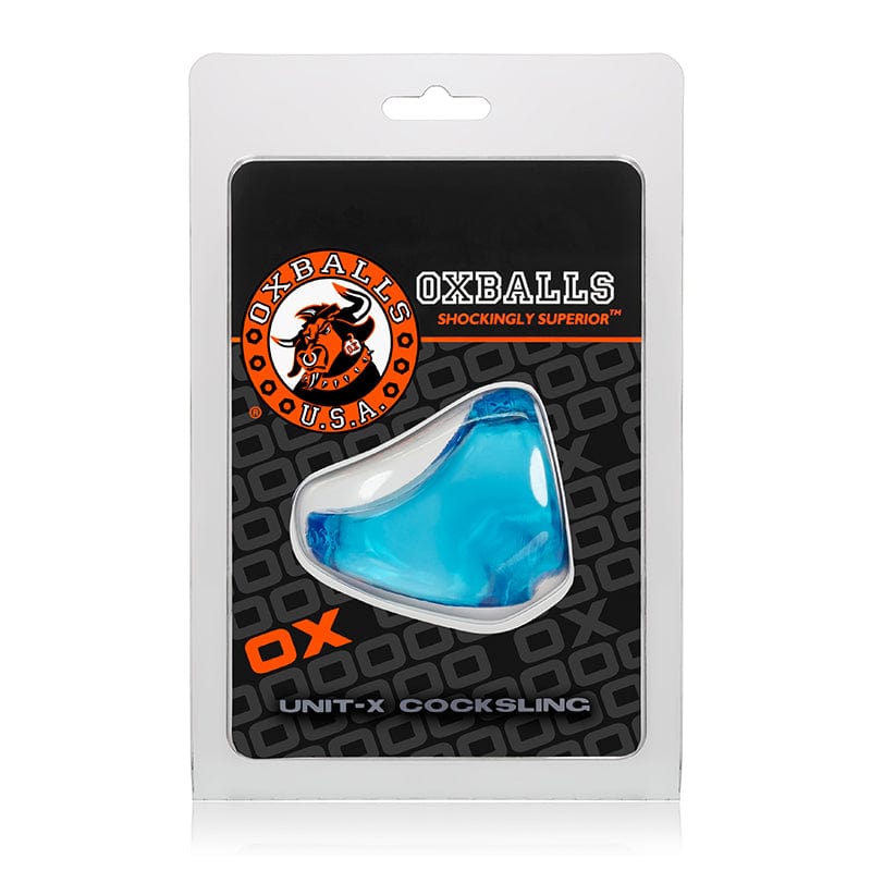 OxBalls Unit X Cocksling - Premium Penis Support Sling in Ice Blue for Enhanced Comfort & Performance - Ideal for Workouts, Sports & Everyday Wear