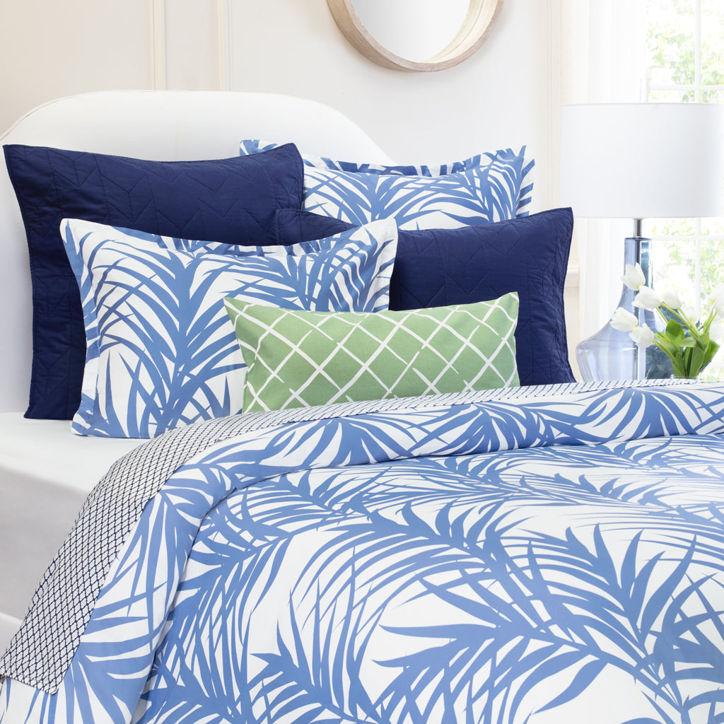 Blue Laguna Sham Pair - Premium Decorative Pillow Covers for Bedroom & Living Room - Elegant Home Decor for Sofa, Couch, and Bed