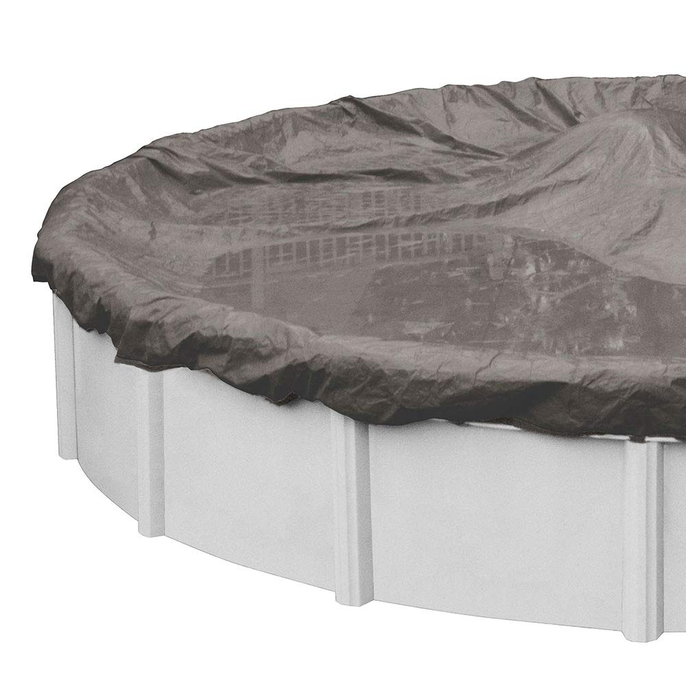 Robelle 5933-4 33-Foot Heavy Duty Magnesium Winter Pool Cover for Round Above Ground Swimming Pools | Durable Cold Weather Protection | Perfect for Winterizing and Protecting Your Pool from Snow, Ice & Debris