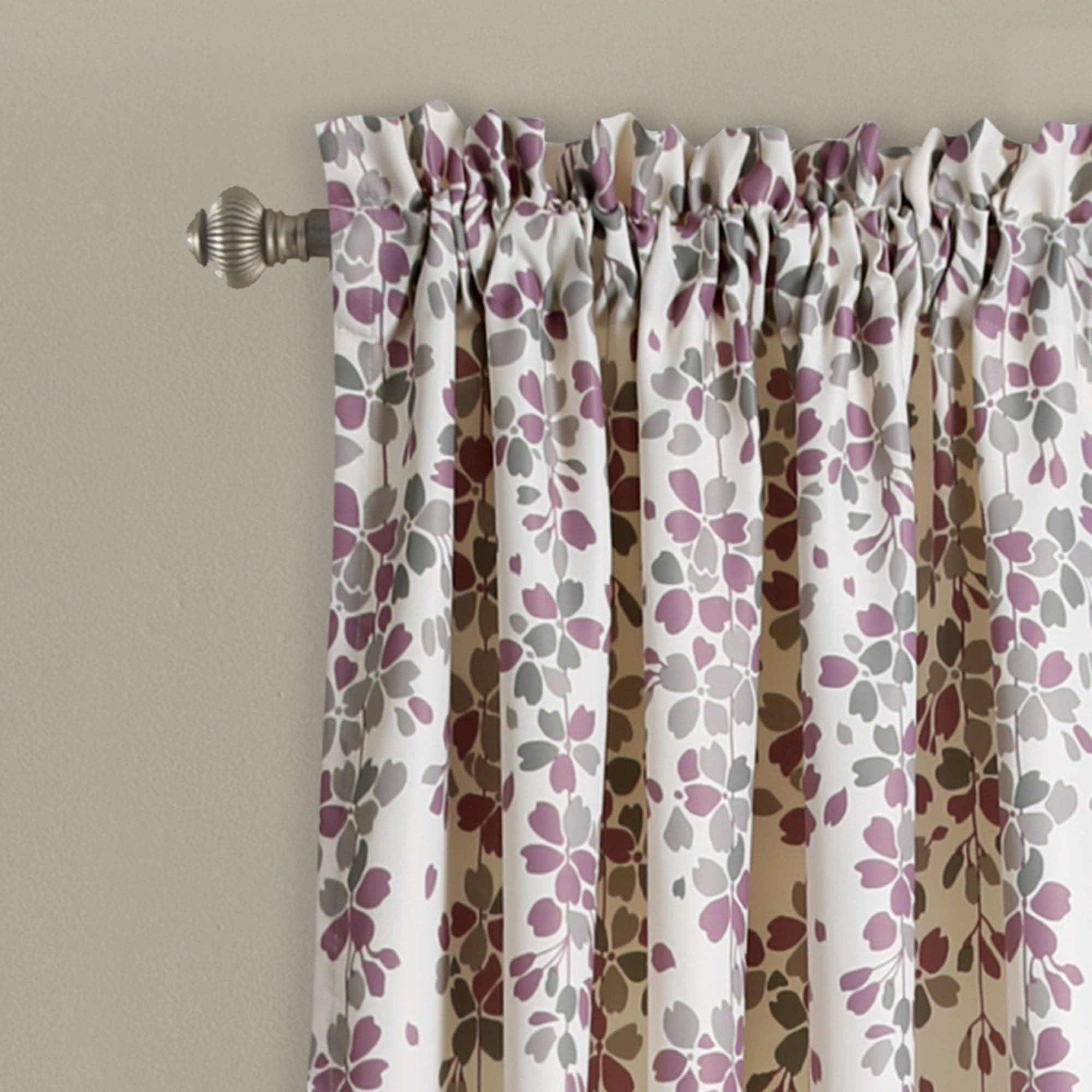 Elegant Weeping Flower Light Filtering Window Curtain Set - Soft Sheer Drapes for Living Room & Bedroom - Perfect for Privacy & Sun Protection
