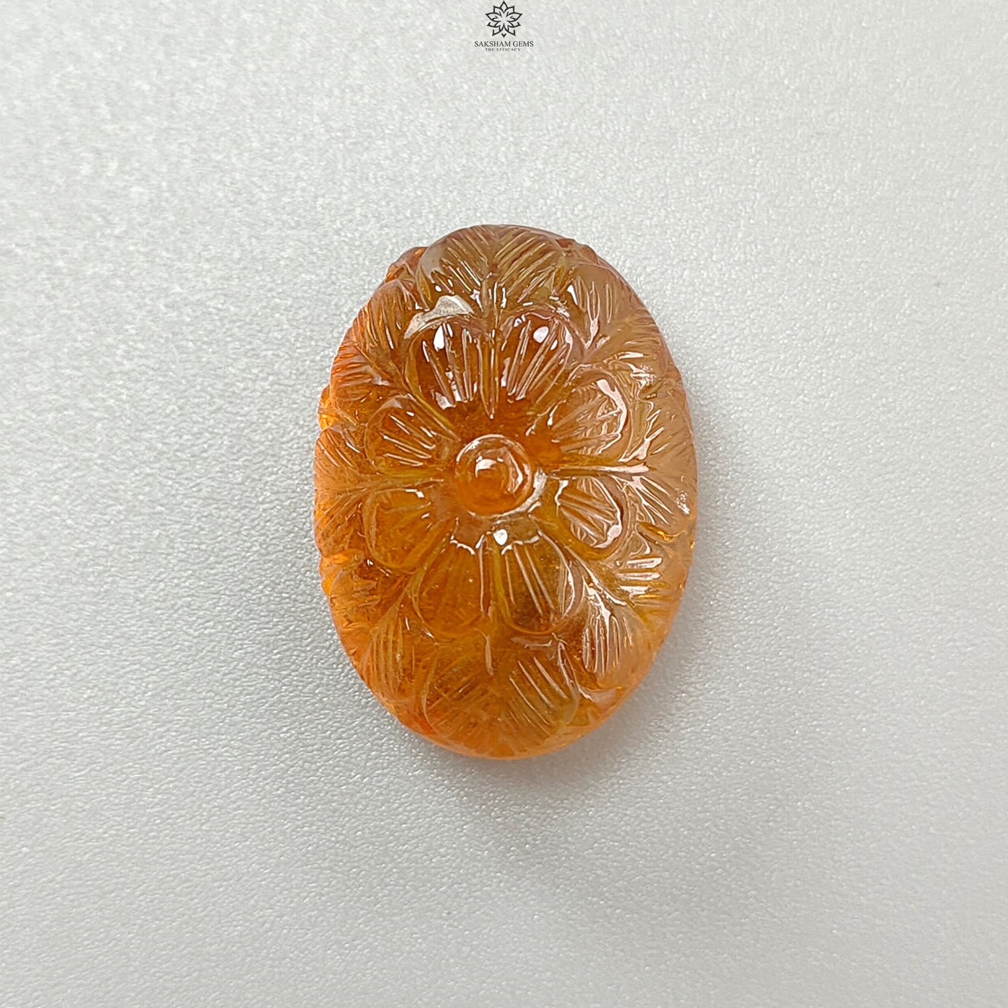 Natural Citrine & Amethyst Quartz Gemstone Carving - Untreated Handcrafted Oval Shape for Jewelry Making, Healing Crystals & Spiritual Decor | Perfect for Necklaces, Rings & Home Altars
