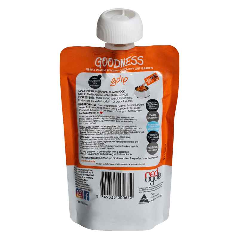 Premium Organic Pumpkin Puree for Dogs & Cats - 130g | Digestive Health Support | Perfect for Treats, Toppers & Homemade Pet Food