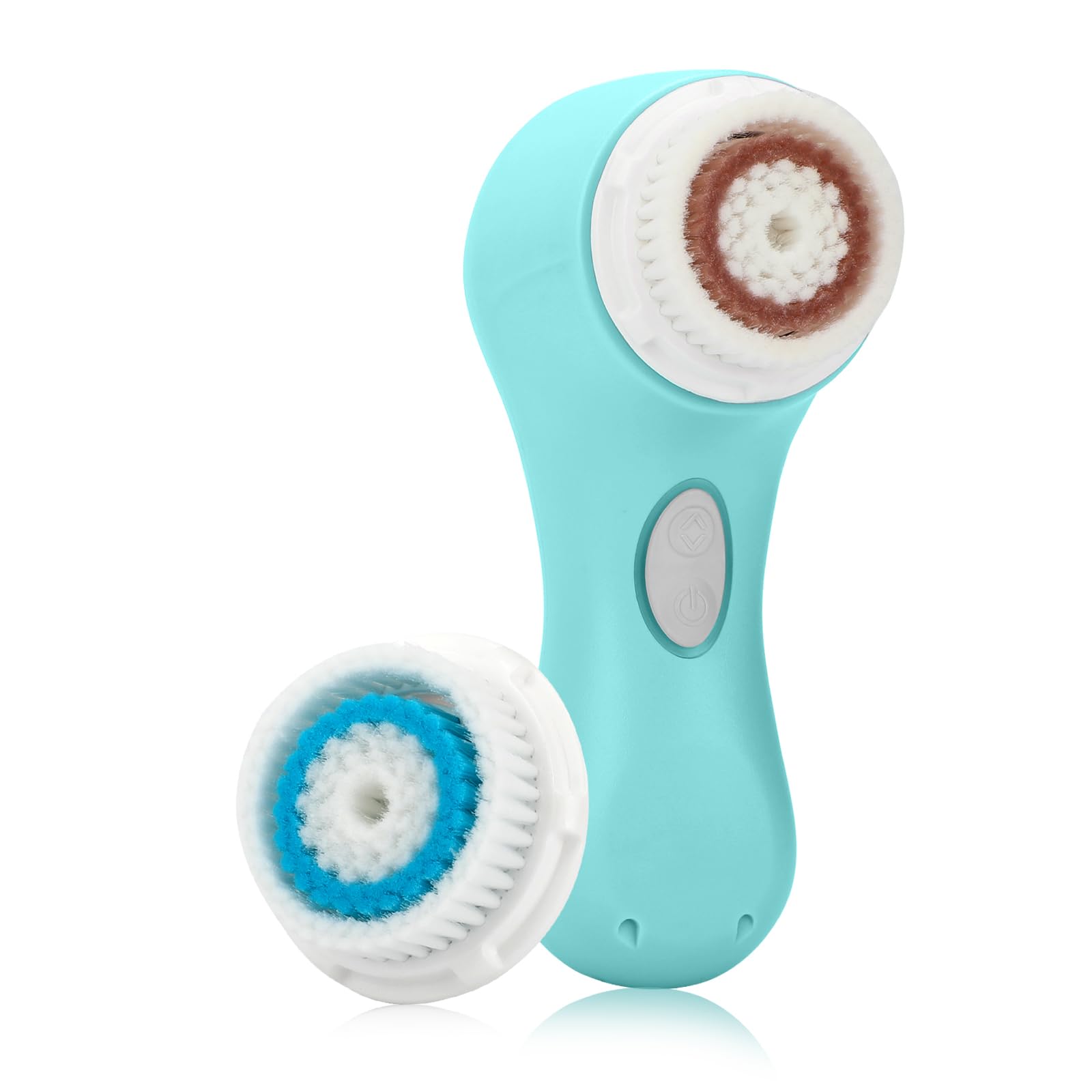 Mia 2 Acoustic Wave Facial Cleansing Brush - Deep Pore Cleaner for Glowing Skin, Waterproof & Rechargeable (Sea Breeze) | Perfect for Daily Skincare Routine & Travel