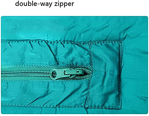 Portable Outdoor Camping Mummy Sleeping Bag for Adults & Kids - 3 Season Warm & Cold Weather Full Body Wearable Sleeping Bag with Arm/Leg Holes - Perfect for Hiking, Backpacking, Travel, Picnics & Emergency Preparedness - Blue