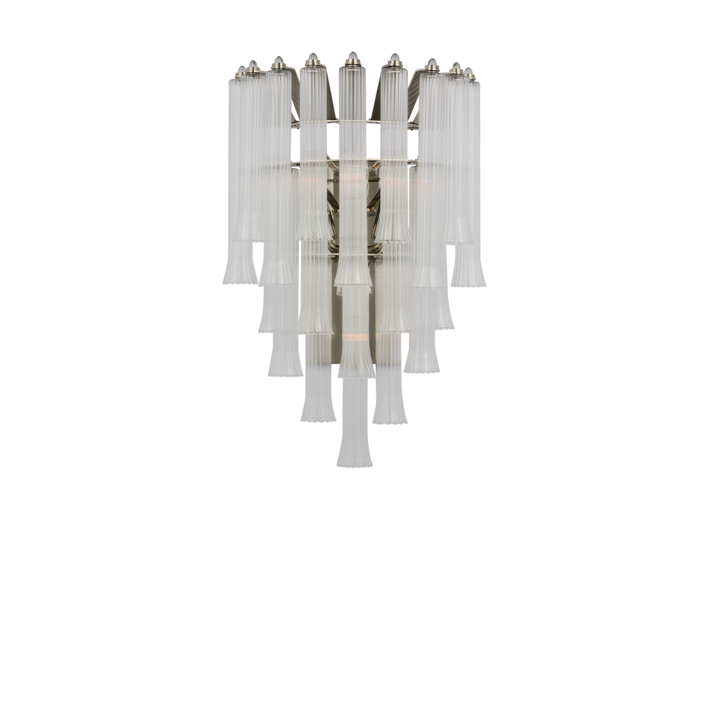 Lorelei Large Waterfall Sconce - Elegant Wall Light Fixture for Living Room, Bedroom & Hallway Decor | Dimmable LED Wall Sconce with Cascading Crystal Design