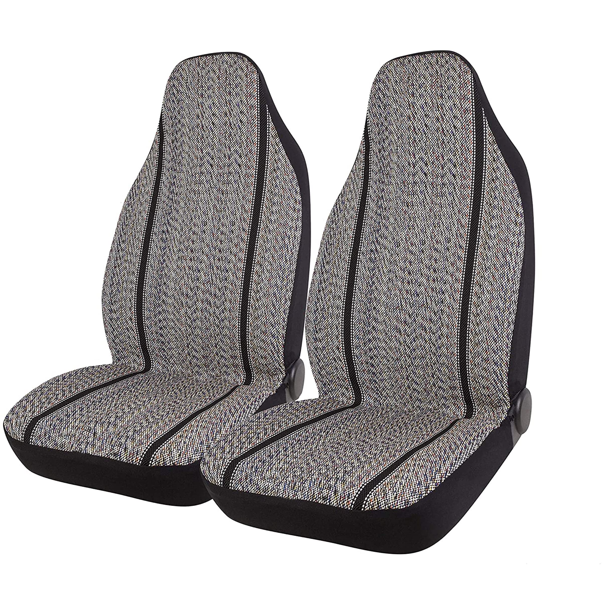 4-Piece Universal Saddle Blanket High Back Seat Covers - Baja Blanket Material for Cars & SUVs - Durable & Stylish Protection for Road Trips & Outdoor Adventures