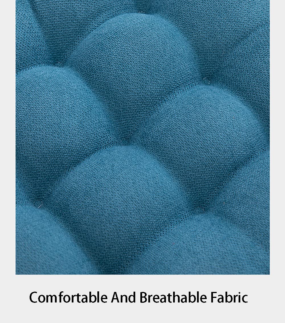2 Pack LINGXIYA Seat Cushions with Ties - 40/45/50cm Thick Cotton-Polyester Chair Pads (10cm Thickness) - Soft & Breathable for Office, Dining, Car Seats - Perfect for Home, Work & Travel Comfort