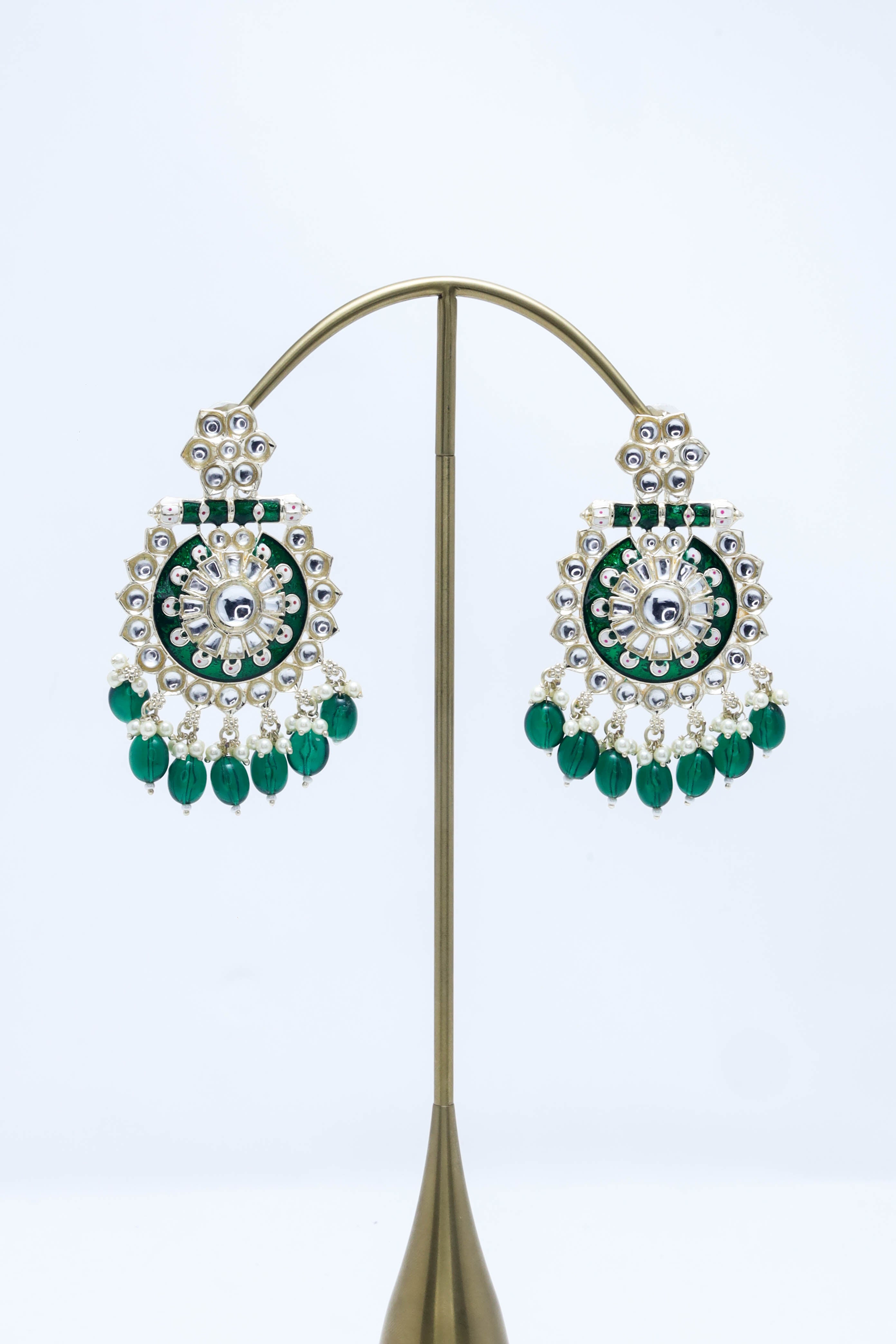 Zara Meenakari Earrings - Handcrafted Ethnic Jewelry for Women | Perfect for Weddings, Parties & Festive Occasions
