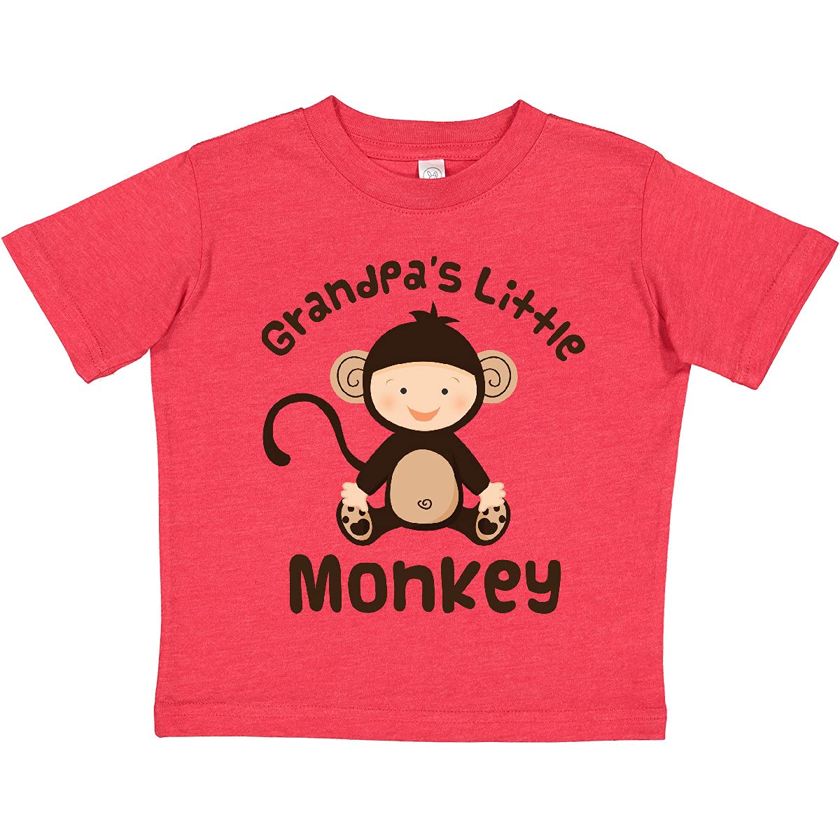 Grandpa's Little Monkey Toddler T-Shirt - Cute & Comfortable Cotton Tee for Kids | Perfect for Playtime, Family Outings & Gifts