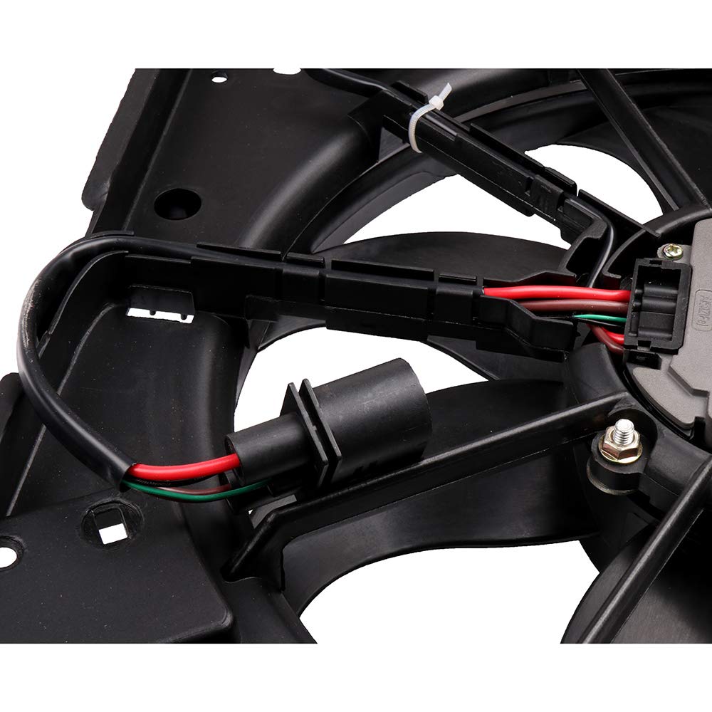 ECCPP AC A/C Condenser Radiator Cooling Fan Replacement Compatible with VW Beetle Cabrio, Golf Sport Wagen, Jetta, Passat, Rabbit - Perfect for Summer Road Trips & Engine Cooling Maintenance