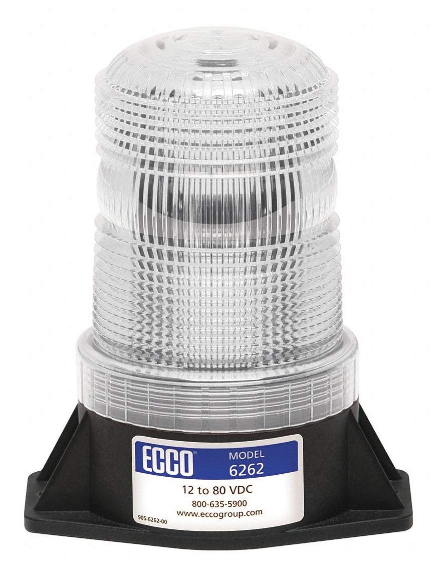 ECCO Beacon Light - Clear Flashing Safety Light for Emergency, Roadside, and Outdoor Activities | High Visibility Warning Light for Cars, Bikes, and Construction Sites