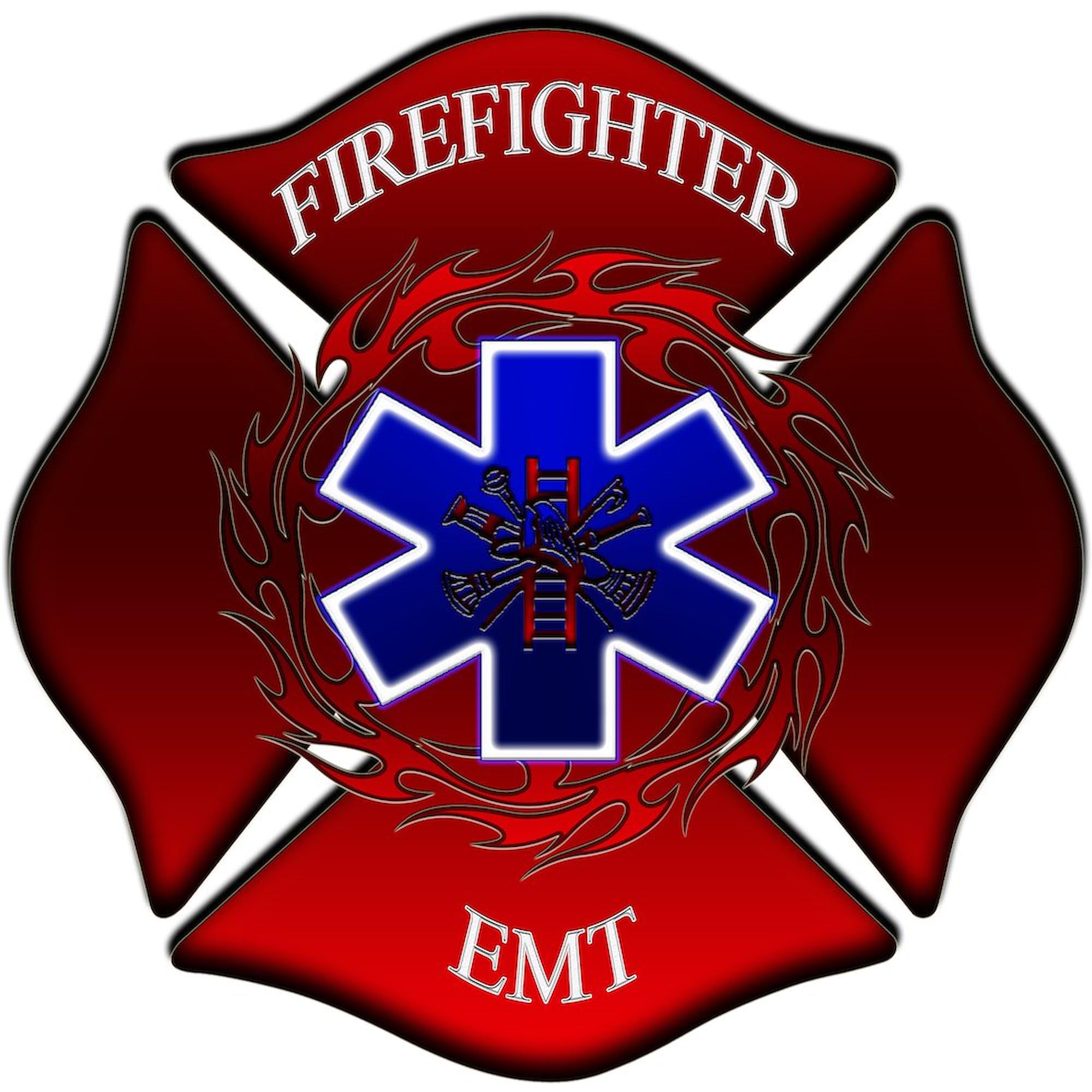 Firefighter EMT Rectangle Sticker - Durable Vinyl Car Decal & Bumper Sticker for Cars, Laptops, Windows - Perfect for First Responders, EMS Appreciation Gifts