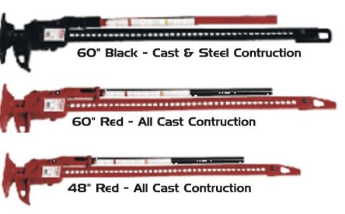 HiLift 48 Inch Black Off-Road Jack - Heavy Duty Vehicle Recovery Tool for Trucks, Jeeps & SUVs - Essential 4x4 Accessory for Emergency Off-Roading & Farm Use