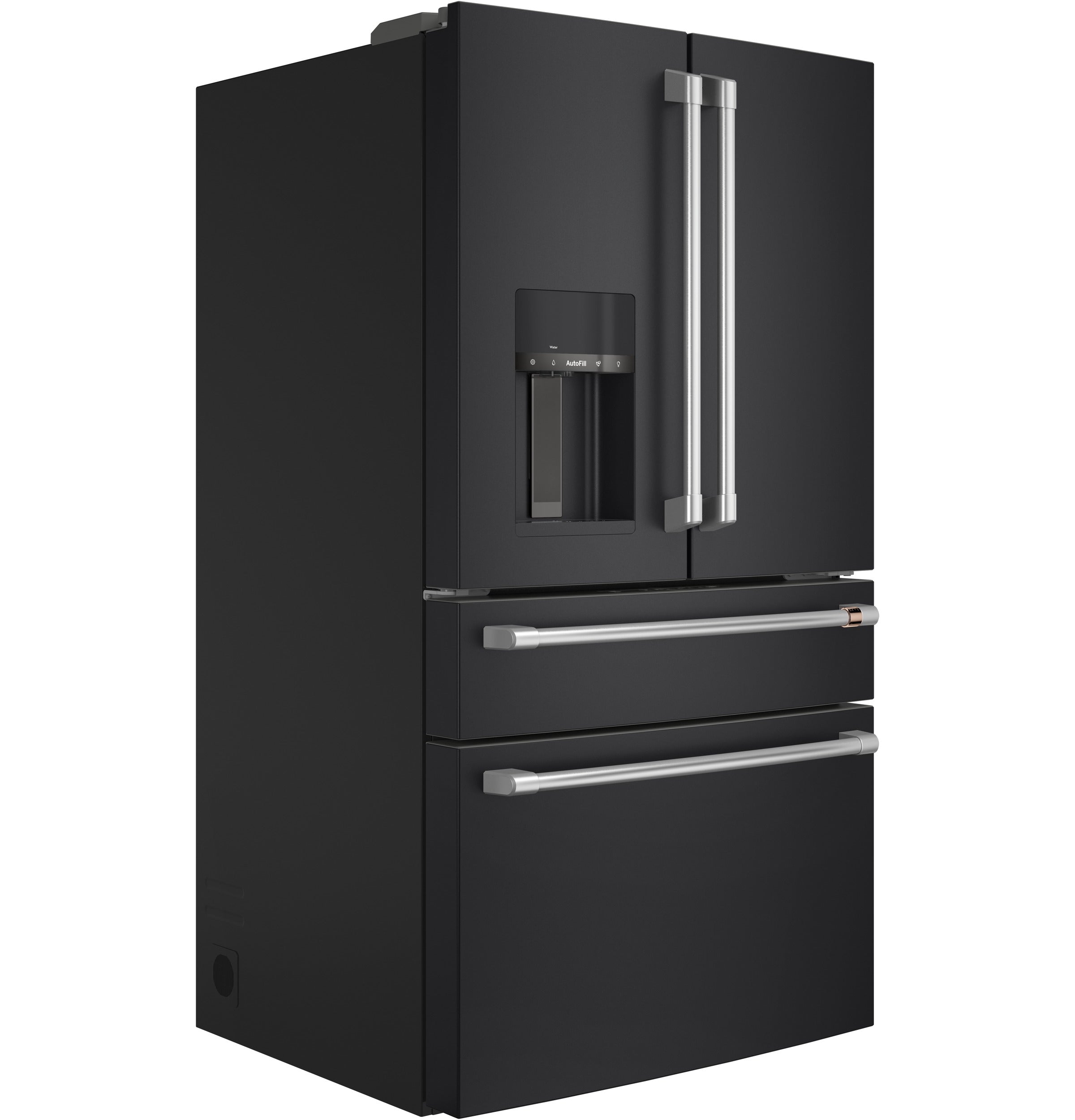 Matte Black 36-Inch 4-Door French Door Refrigerator - 27.8 Cu. Ft. Capacity, Energy Efficient, Spacious Interior - Perfect for Modern Kitchens & Large Families