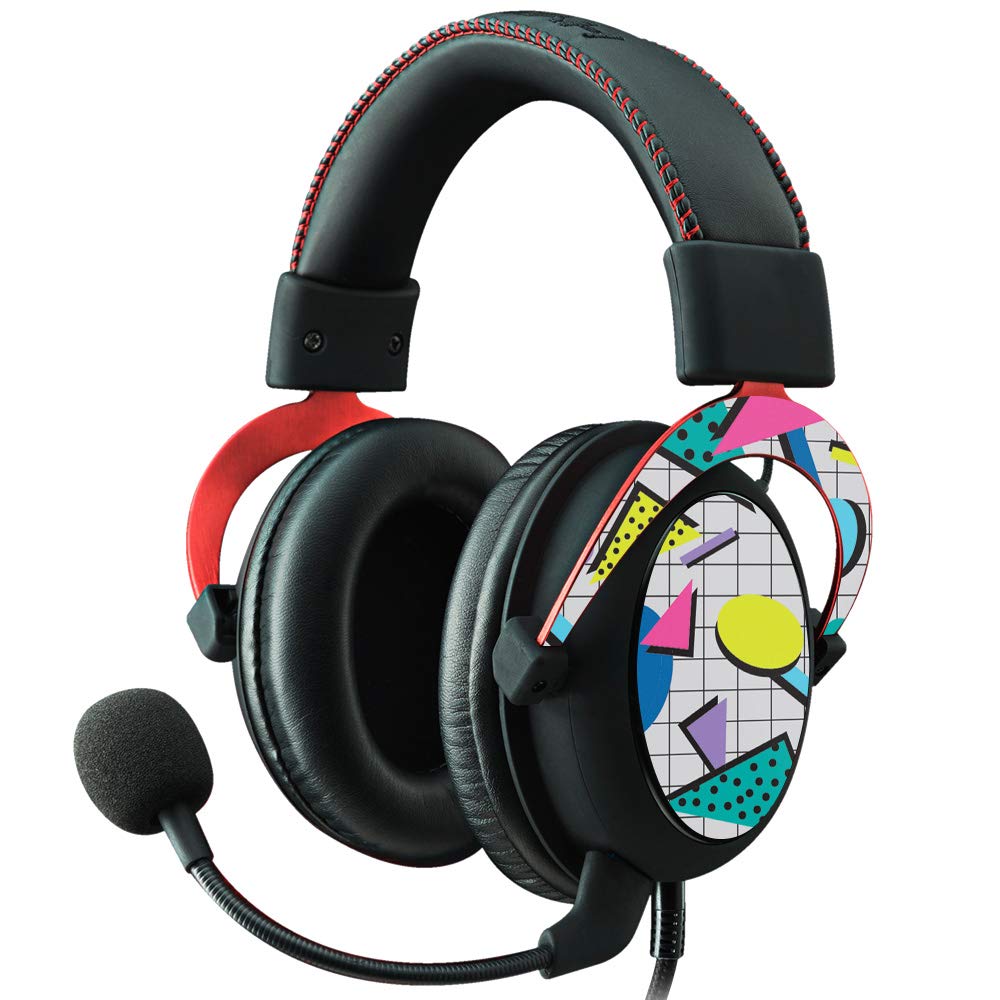 MightySkins Vinyl Decal Wrap Cover for Kingston HyperX Cloud II Gaming Headset - 80s Retro Design | Protective, Durable & Customizable Skin | Easy to Apply & Remove | Made in USA | Perfect for Gamers & Streamers