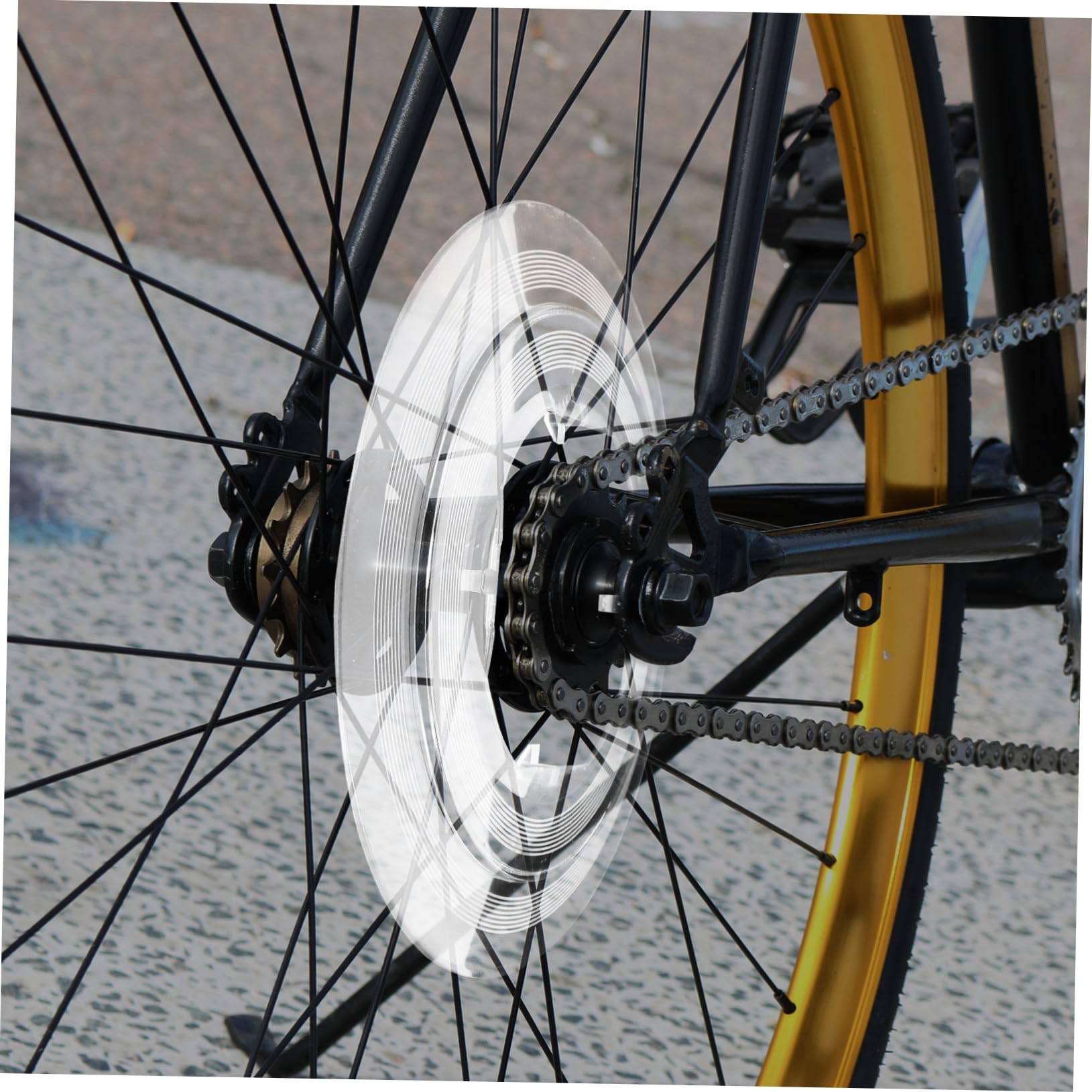 Professional Bike Flywheels Guard - Durable Plastic Wheel Protector for Mountain & Road Bikes | Cycling Accessories & Gear Plate | Perfect for Trail Riding, Commuting & Bike Maintenance