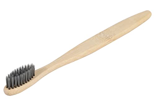 Eco-Friendly Bamboo Toothbrushes (3-Pack) with Natural Charcoal for Teeth Whitening - Sustainable & Biodegradable Oral Care for Home, Travel & Zero Waste Lifestyle