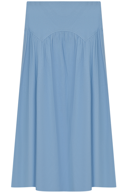 GEM FULL SKIRT Women's A-Line Midi Skirt with Pockets - XS to XL Sizes - Perfect for Office, Party & Casual Wear