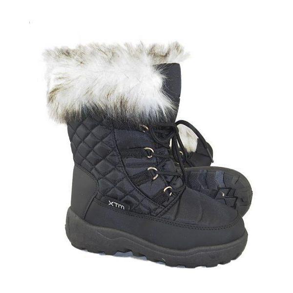 XTM Inessa Kids Boots - Waterproof Winter Snow Boots for Girls & Boys - Warm Non-Slip Outdoor Booties for Cold Weather - Perfect for School, Playground & Snowy Days