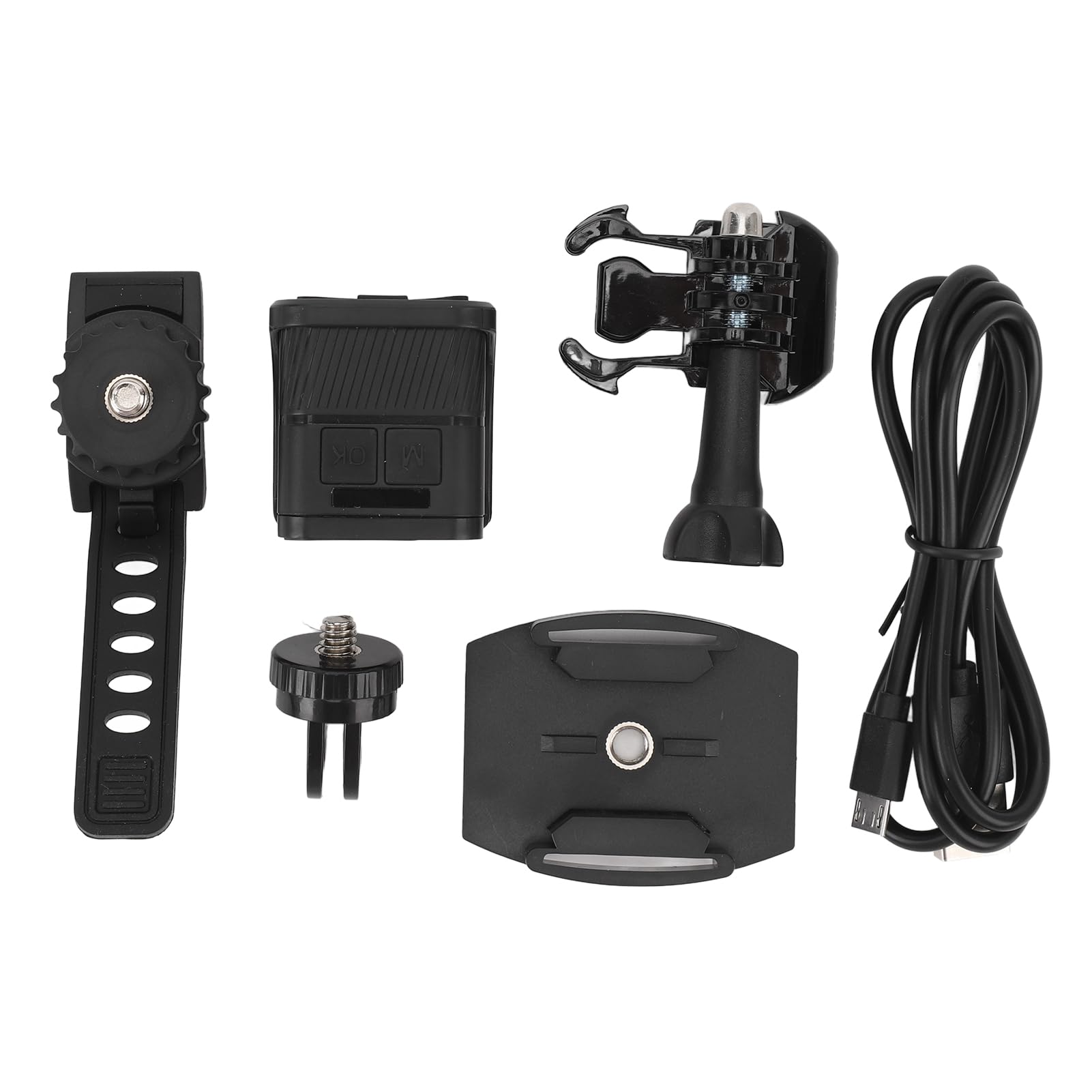 Anti-Shake 1080P Handlebar Bike Camera - 120° Wide Angle Waterproof Action Camera with Loop Recording for Cycling, Motorcycling & Outdoor Sports Adventures