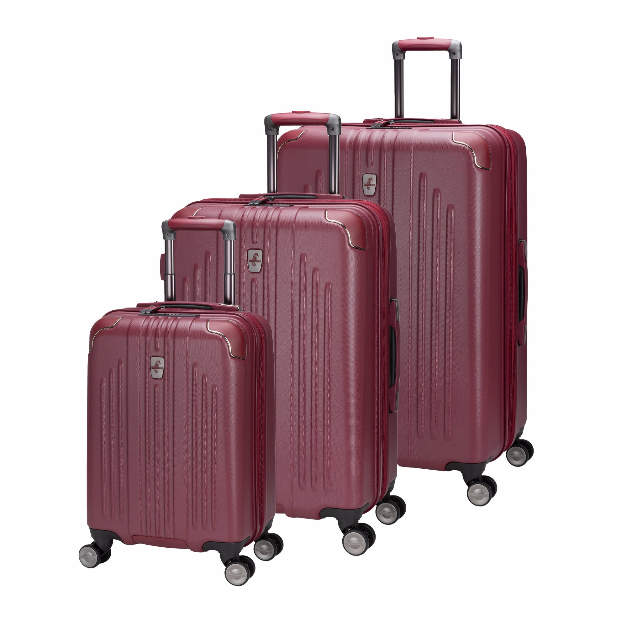 Atlantic Propeller 3-Piece Luggage Set - Lightweight Spinner Suitcase with TSA Lock for Travel, Business Trips & Family Vacations